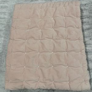 Restoration Hardware Box-Tufted Velvet Toddler Quilt